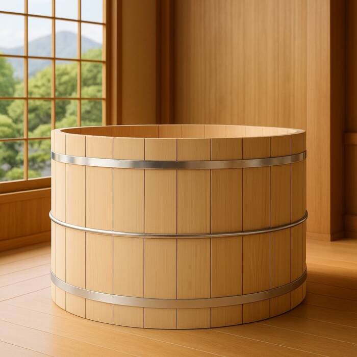 อ่างน้ำไม้เรดซีดาร์ระบบน้ำล้น รุ่นพรีเมียม สำหรับ 2 ที่นั่ง - Image 2