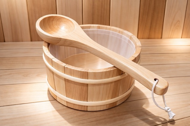 ชุดกระบวยซาวน่า Sauna bucket & ladle set Medium